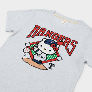 Hello Kitty x Texas Rangers Swing Tee (Womens) Apparel HOMAGE