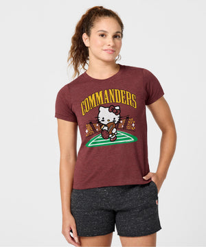 Hello Kitty x Washington Commanders Rush Tee (Womens) Apparel HOMAGE