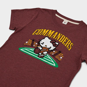 Hello Kitty x Washington Commanders Rush Tee (Womens) Apparel HOMAGE