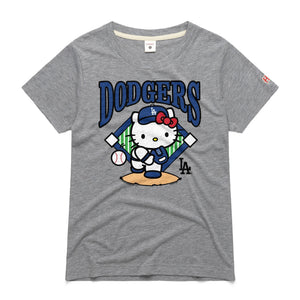 Hello Kitty x Los Angeles Dodgers First Pitch Tee (Womens) Apparel Homage LLC