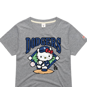 Hello Kitty x Los Angeles Dodgers First Pitch Tee (Womens) Apparel Homage LLC
