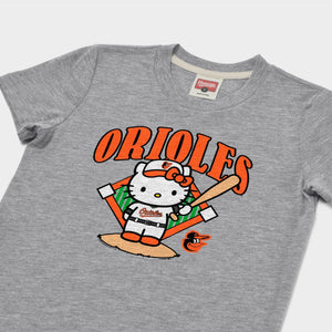 Hello Kitty x Baltimore Orioles Batter Tee (Youth) Apparel HOMAGE