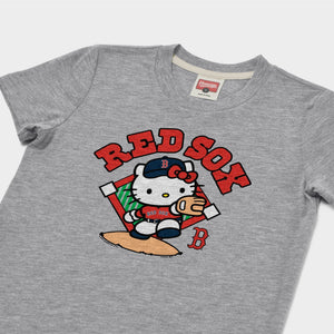 Hello Kitty x Boston Red Sox Throw Tee (Youth) Apparel HOMAGE