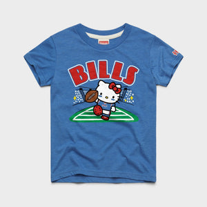 Hello Kitty x Buffalo Bills Touchdown Tee (Youth) Apparel HOMAGE Royal Blue Y2
