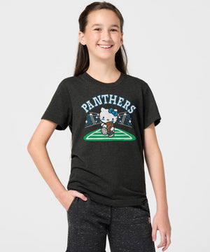 Hello Kitty x Carolina Panthers Rush Tee (Youth) Apparel HOMAGE