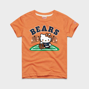 Hello Kitty x Chicago Bears Holder Tee (Youth) Apparel HOMAGE Orange Y2