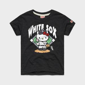 Hello Kitty x Chicago White Sox Toss Tee (Youth) Apparel HOMAGE Charcoal Y2