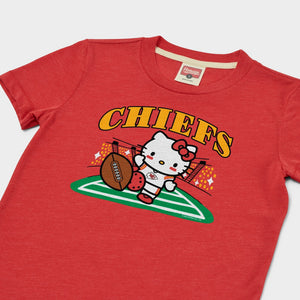 Hello Kitty x Kansas City Chiefs Kickoff Tee (Youth) Apparel HOMAGE