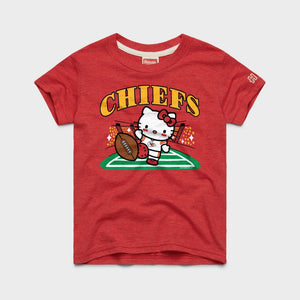 Hello Kitty x Kansas City Chiefs Kickoff Tee (Youth) Apparel HOMAGE Red Y2