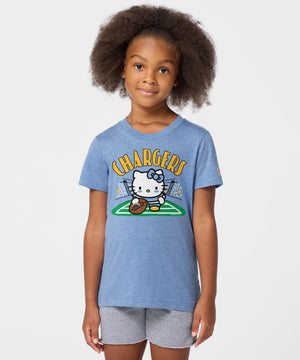 Hello Kitty x Los Angeles Chargers Snap Tee (Youth) Apparel HOMAGE
