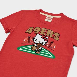 Hello Kitty x San Francisco 49ers Rush Tee (Youth) Apparel HOMAGE