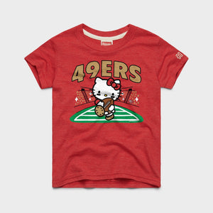 Hello Kitty x San Francisco 49ers Rush Tee (Youth) Apparel HOMAGE Red Y2
