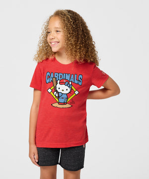Hello Kitty x St. Louis Cardinals Batter Up Tee (Youth) Apparel HOMAGE