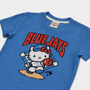 Hello Kitty x Toronto Blue Jays Throw Tee (Youth) Apparel HOMAGE