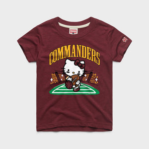 Hello Kitty x Washington Commanders Rush Tee (Youth) Apparel HOMAGE Wine Y2