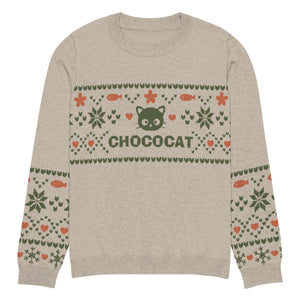 Chococat Olive Nordic Sweater Apparel Printful L