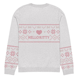Hello Kitty Pink Nordic Sweater Apparel Printful