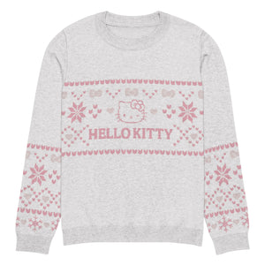 Hello Kitty Pink Nordic Sweater Apparel Printful S