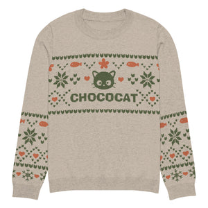Chococat Olive Nordic Sweater Apparel Printful S