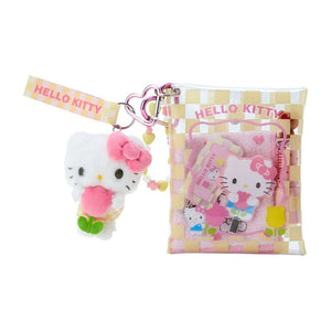 Cinnamoroll Clear Snap Mini Pouch (Pastel Check Series) Bags Japan Original
