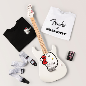 Hello Kitty x Fender White Poly Strap Home FENDER