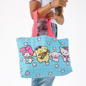 Hello Kitty and Friends x Aloha Collection Holo Holo Tote Bag (Palaka Friends) Bags Aloha Collection Inc