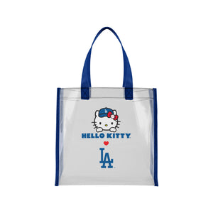 Hello Kitty x Los Angeles Dodgers Clear Tote Bag Bags FOCO