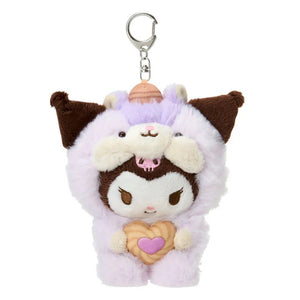 Kuromi Plush Mascot Keychain (Fluffy Squirrel Series) Accessory Japan Original