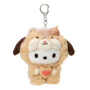Pochacco Plush Mascot Keychain (Fluffy Squirrel Series) Accessory Japan Original
