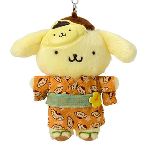 Pompompurin Plush Mascot Keychain (Summer Festival Series) Accessory Japan Original