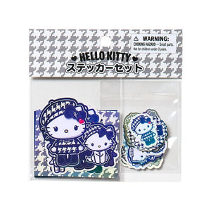 Hello Kitty 24-pc Sticker Pack (Monochrome Birthday Twins Series) Stationery Japan Original