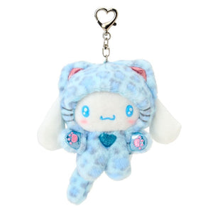 Cinnamoroll Plush Mascot Keychain (Leopard Cat Series) Accessory Japan Original
