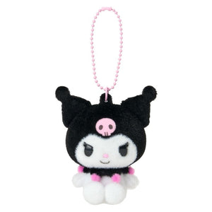 Kuromi Classic Flocked Keychain Mascot Accessory Japan Original