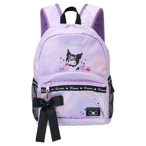 Kuromi Kids Ribbon Logo Backpack Bags Japan Original