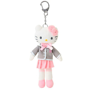 Hello Kitty Uniform Plush Mascot Keychain (Sanrio Closet Collection) Accessory Japan Original
