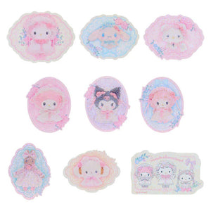 Sanrio Characters 18-pc Mini Sticker Pack (Lace and Frills Series) Stationery Japan Original