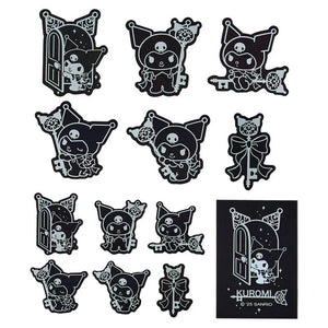 Kuromi 13-pc Sticker Pack (20th Anniv. Special Key Series) Stationery Japan Original