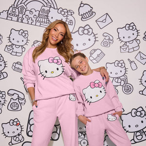 Hello Kitty x Lola + The Boys Adult Super Soft Knit Set (Pink) Apparel Lola and The Boys NYC INC