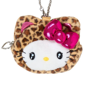 Hello Kitty Brown Plush Mini Pouch (Leopard Cat Series) Bags Japan Original