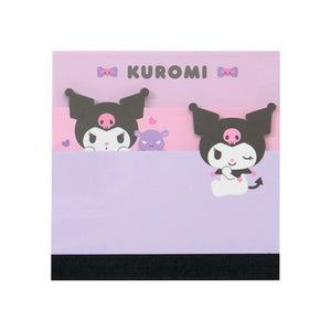 Kuromi 3-Tier Mini Memo Pad (Expressions) Stationery Japan Original