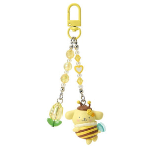 Pompompurin Beaded Bag Charm (Sweet As Can Bee Series) Accessory Japan Original