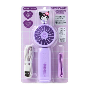 Kuromi 2-Way Portable Handy Fan Travel Japan Original
