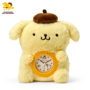 Pompompurin Plush Clock (30th Anniversary Series) Home Goods Japan Original