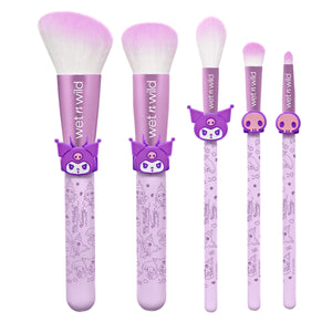 My Melody & Kuromi x Wet n Wild 5-Piece Makeup Brush Set (Kuromi) Beauty MARKWINS