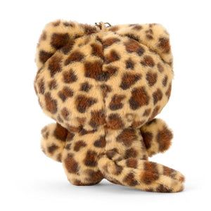 Hello Kitty Brown Plush Mascot Keychain (Leopard Cat Series) Accessory Japan Original