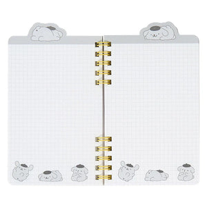Pompompurin Slim Double Spiral Notebook (Strike A Pose Series) Stationery Japan Original