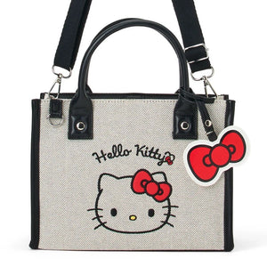 Hello Kitty 2-Way Tote Bag & Charm Bags Japan Original