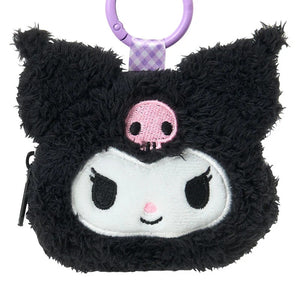 Kuromi Plush Mini Pouch Carabiner Keychain Bags Japan Original