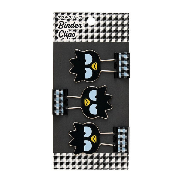 Badtz-maru Gingham Binder Clips (Set of 3)