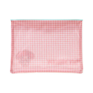 My Melody Gingham Flat Pouch Stationery Japan Original
